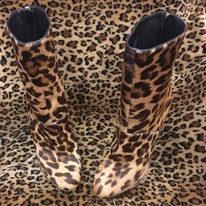 Genuine Pony hair platform boots. Show stoppers!